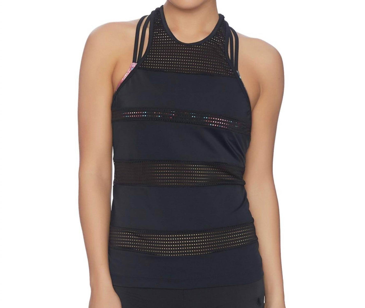 Exist By Next - Galaxy Activated 2-in-1 High Neck Tank Top With Sports Bra - Rack Hunt -