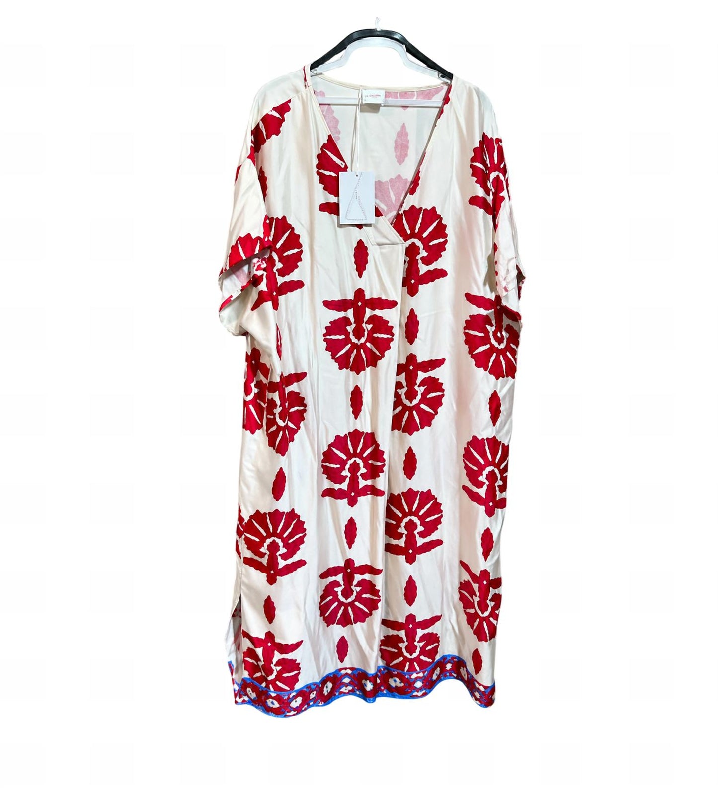 Print V-neck Tunic Dress