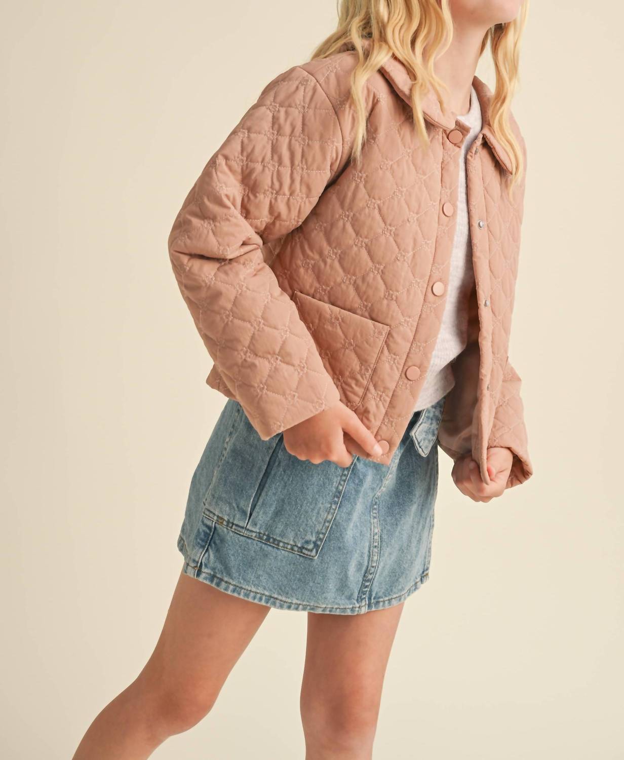 Girl's Drop Shoulder Jacket