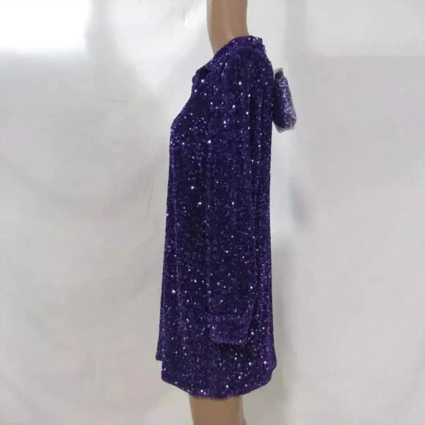 & Other Stories - Women's Sequin Mini Belted Dress - Rack Hunt