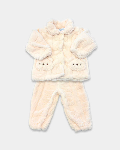 Kid's Two-piece Bear Cozy Plush Pant Set
