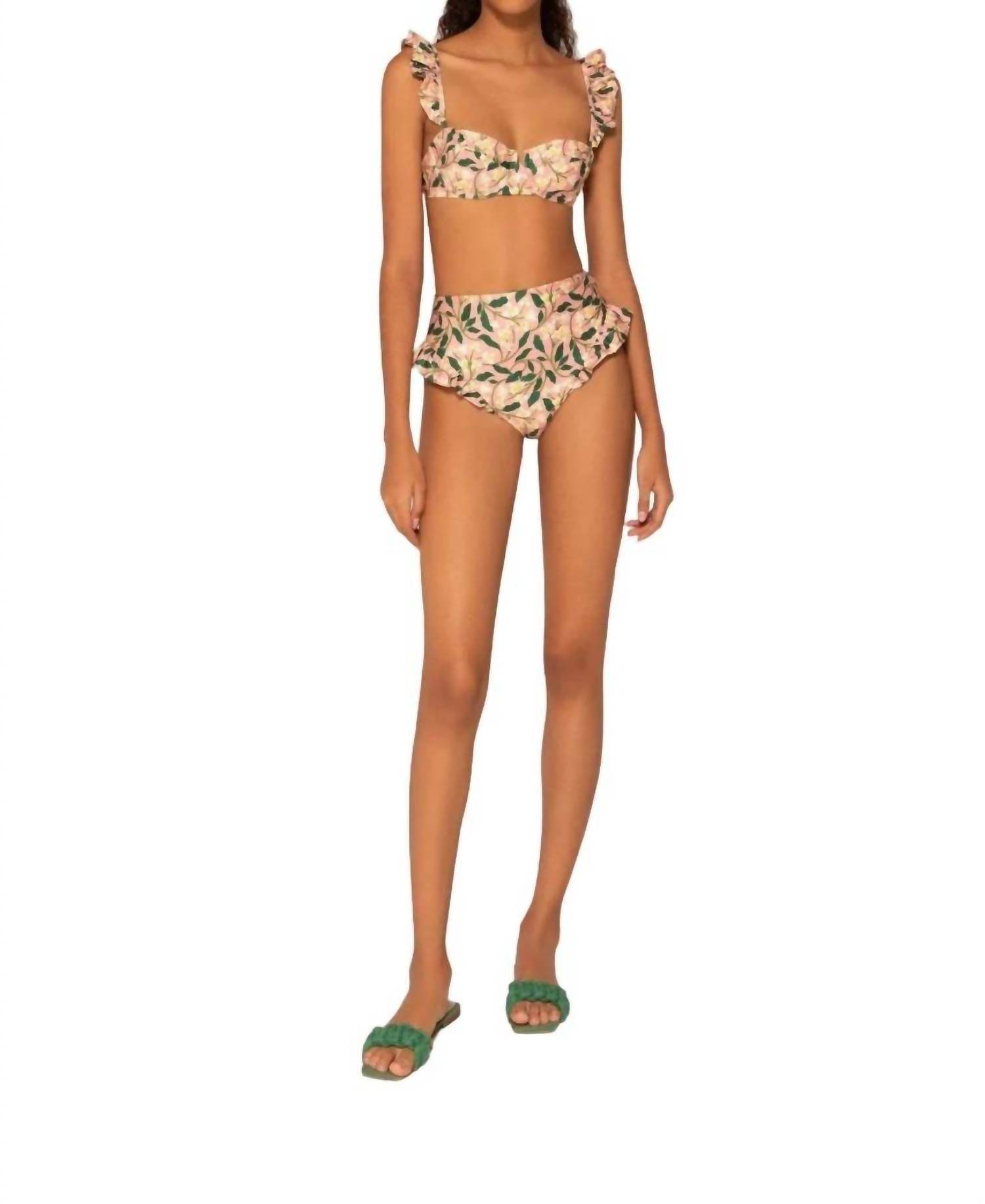 Agua by Agua Bendita - Jengibre Dos Gardenias Bikini Bottom - Rack Hunt