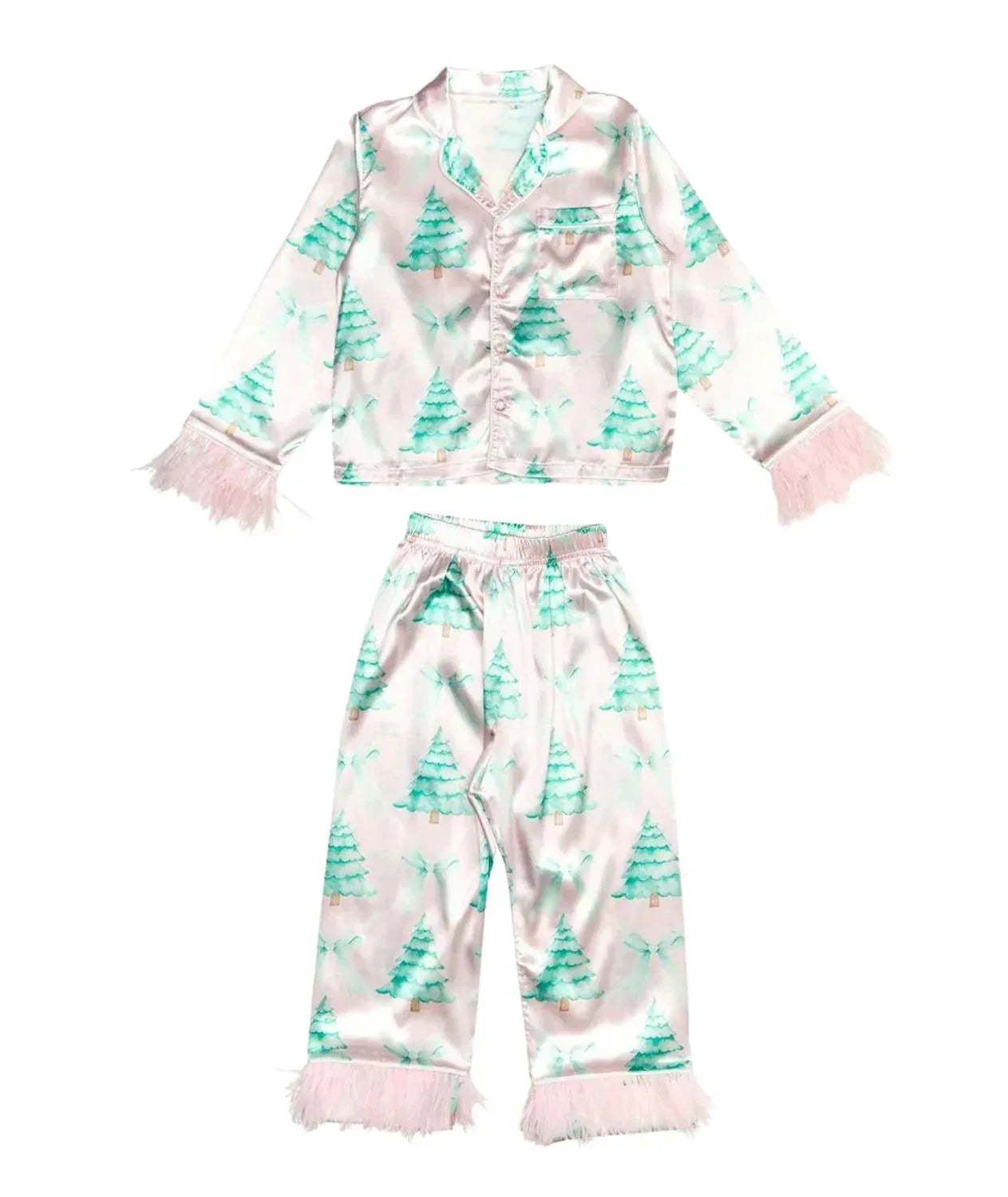 Mini Dreamers - Girls Christmas Tree Feather Silky Set - Rack Hunt