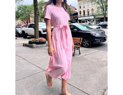 Puff Sleeve T-shirt Dress