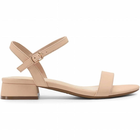 Women's Low Heel Dressy Slingback Ankle Strap Sandals