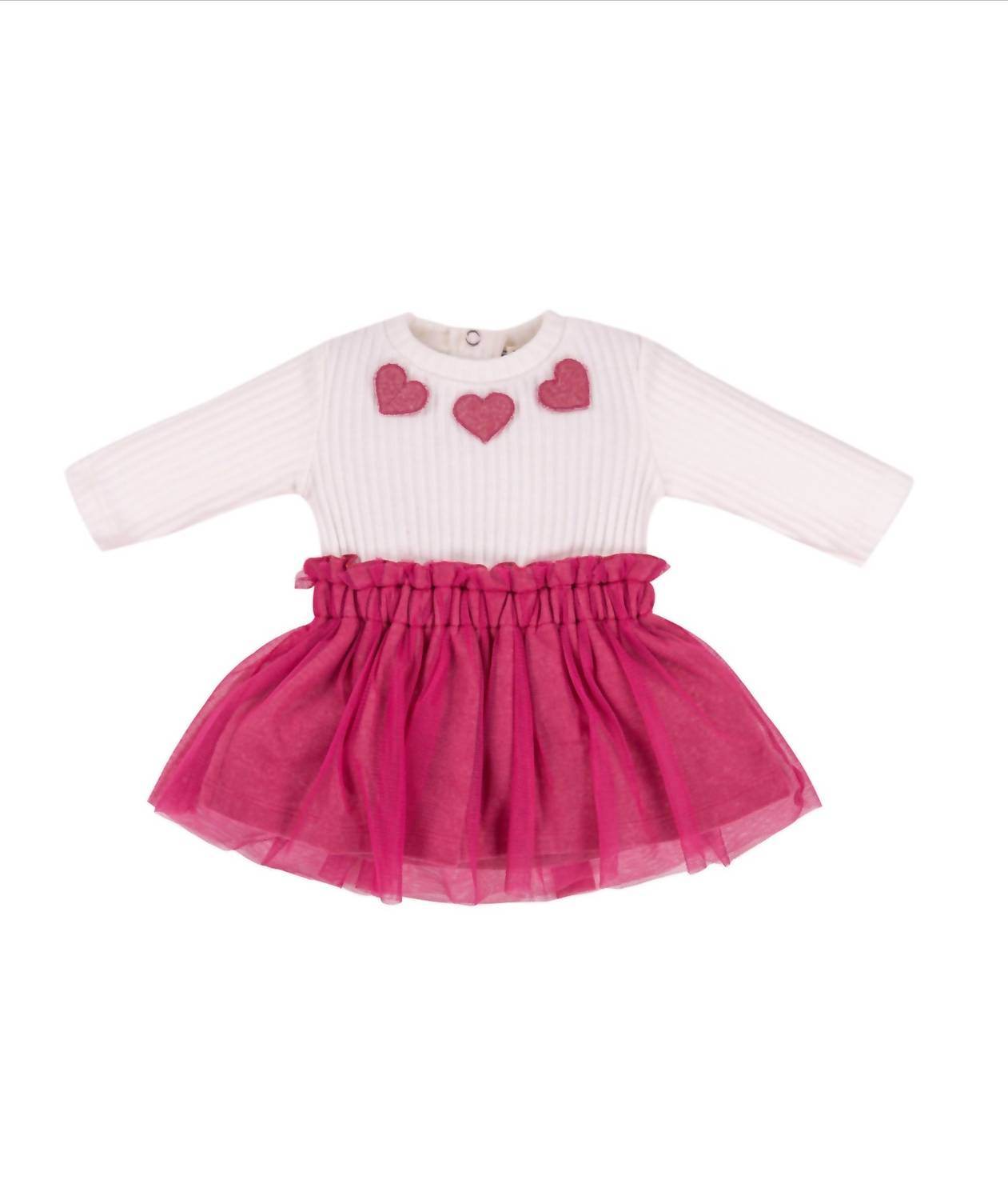 EMC - Kid's Heart Applique Fleece & Tulle Dress - Rack Hunt -