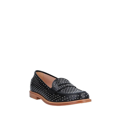 Women's Studded Leather Loafers