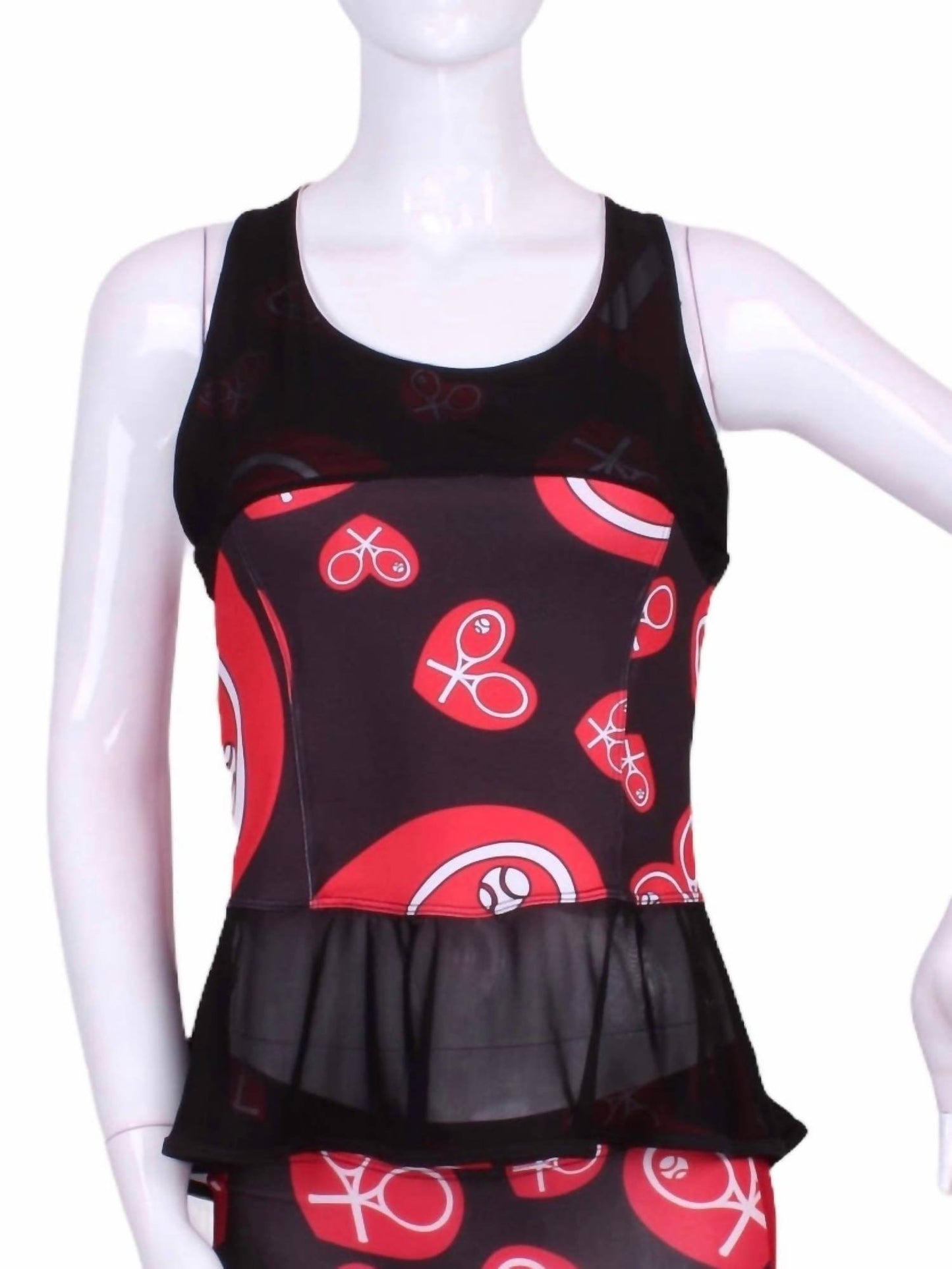 Love Love Tennis - Women's Limited Ruffle Tennis Tank - Rack Hunt