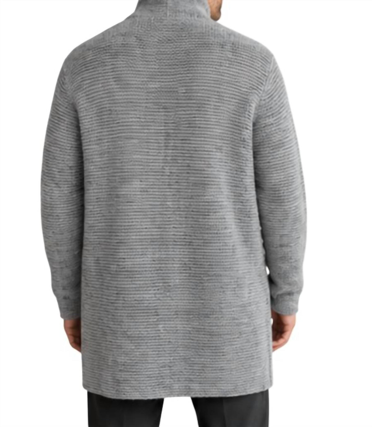 Men's Ribbed Knit Oversized Cardigan