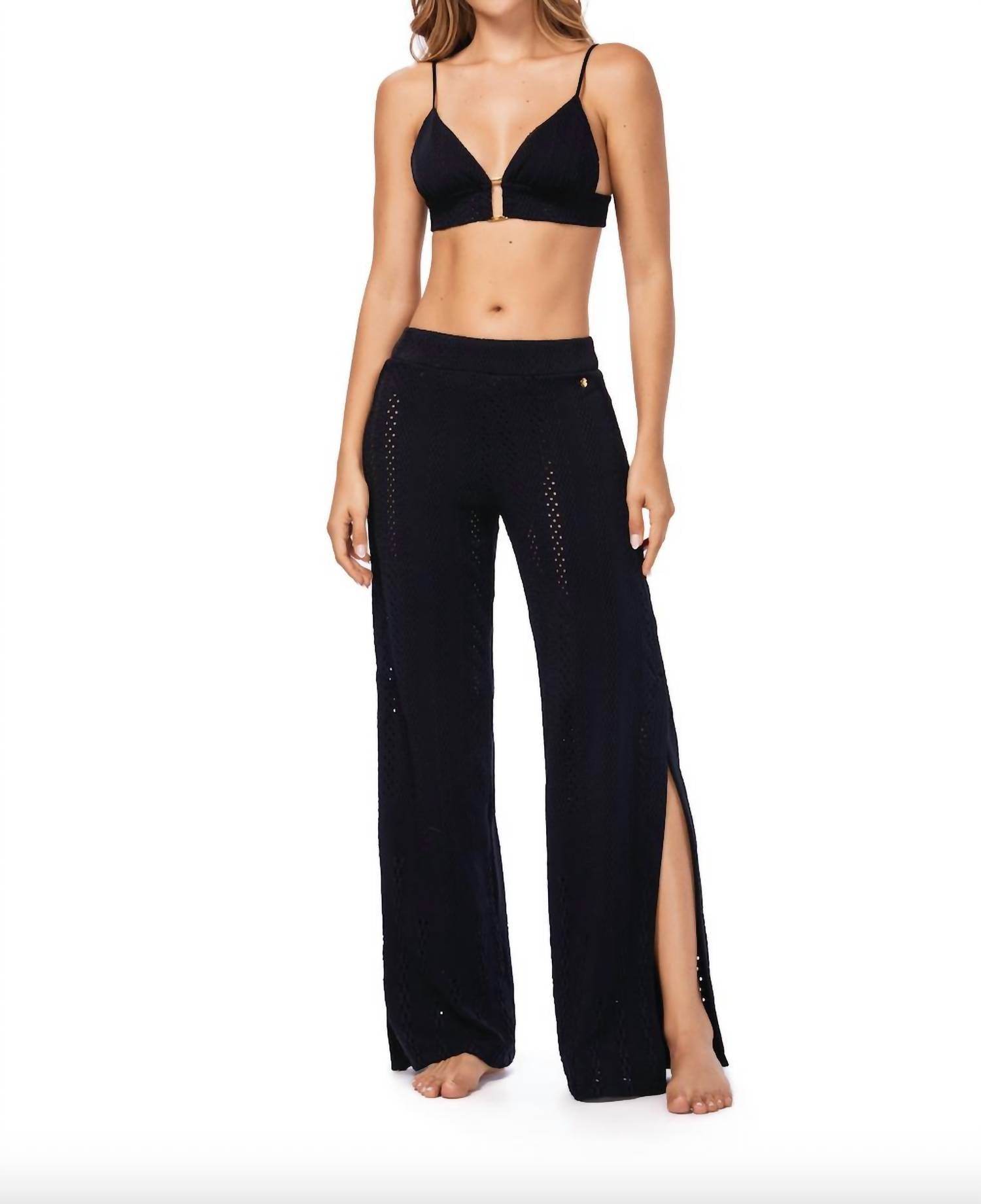 Ola Azul - Vanya Coal Coverup Pants - Rack Hunt -