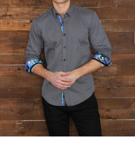Checkered Long Sleeve Shirt With Colorful Trim