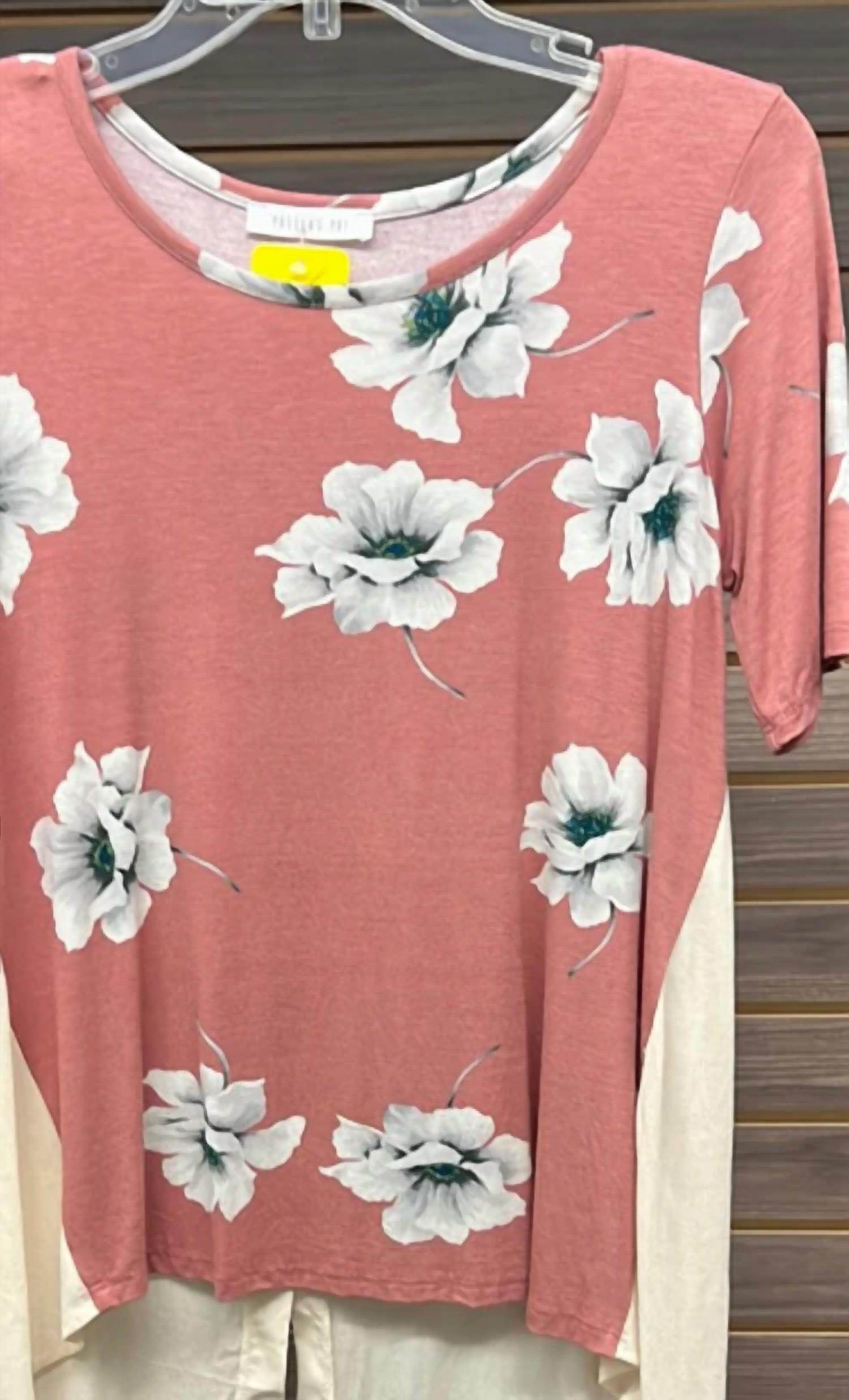 Potter's Pot - Women's Floral Button Back Blouse - Rack Hunt -