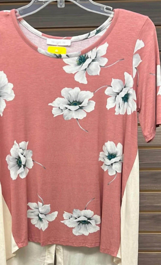 Potter's Pot - Women's Floral Button Back Blouse - Rack Hunt -