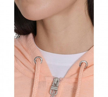 Performance Rouched-sleeve Zip Hoodie
