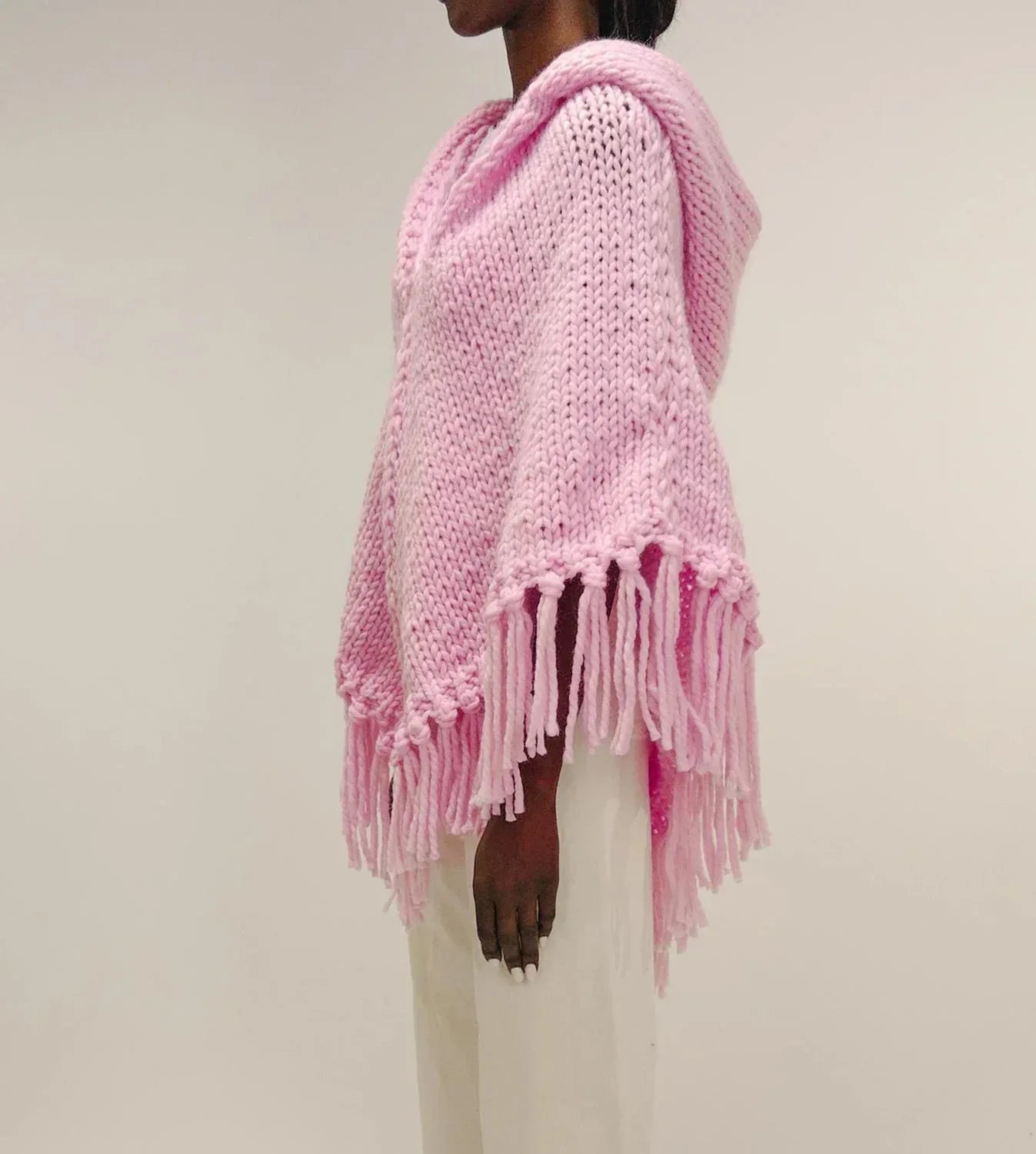 GOGO Sweaters - Short Soft Wool Hooded Poncho - Rack Hunt
