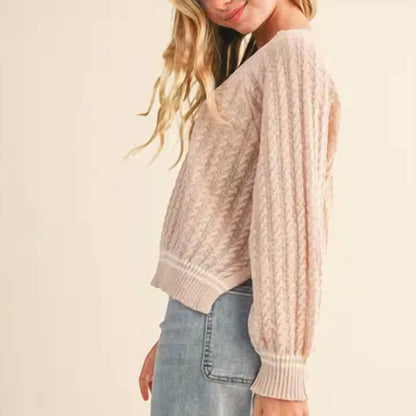 Girl's Sweet And Split Sweater
