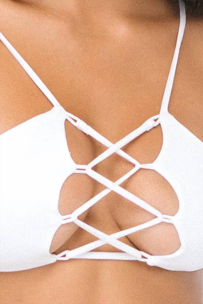 Hapa Lace Up Bikini Top