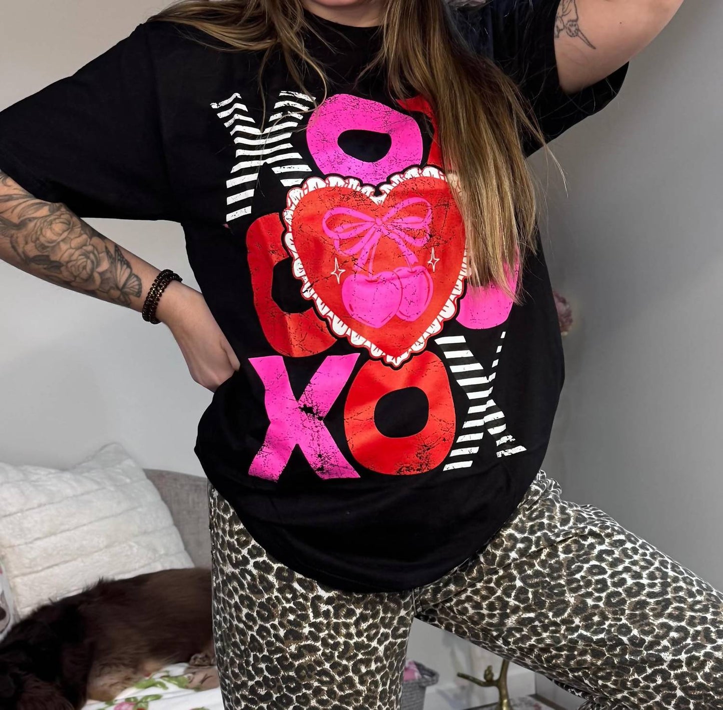 XOXO Stacked Graphic T-shirt