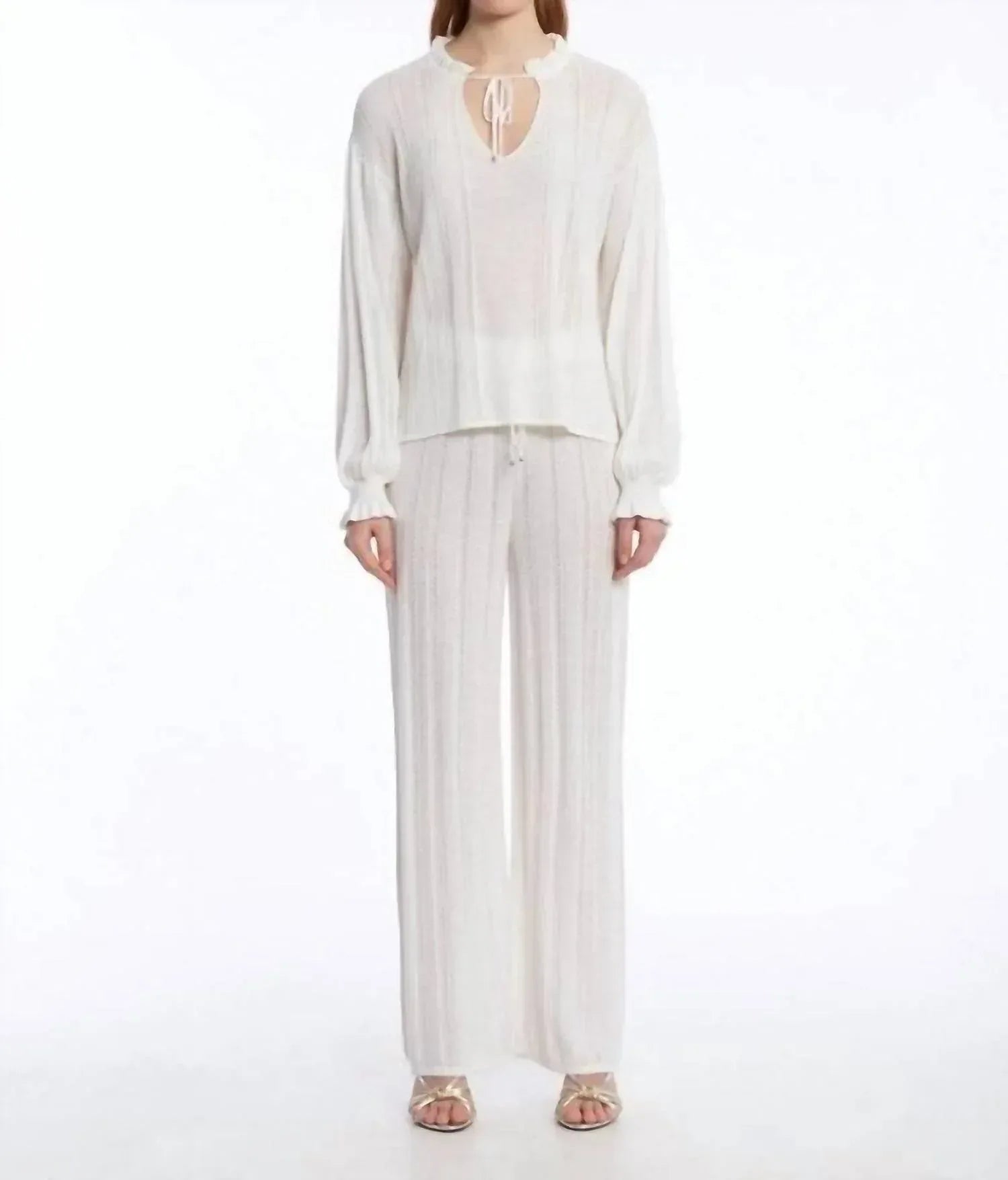 KNITSS - Heaven Drop Collar Knit Frill Top - Rack Hunt