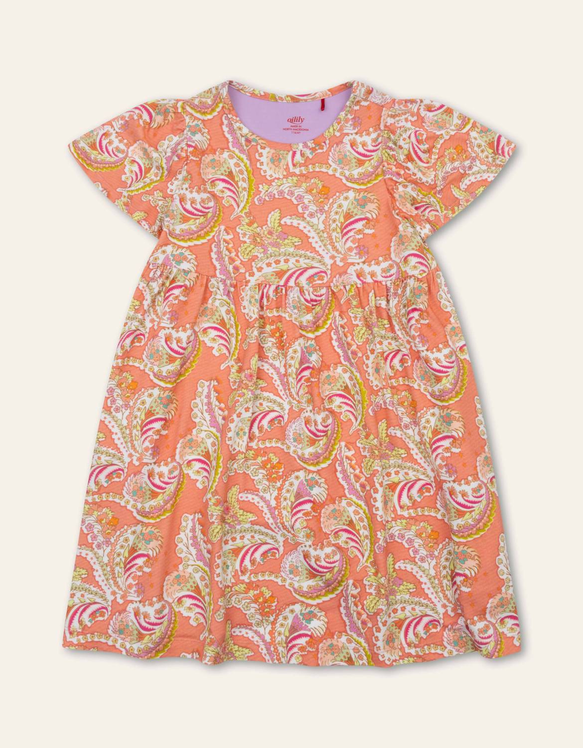 Girl's Divine Crabapple Printed Dress