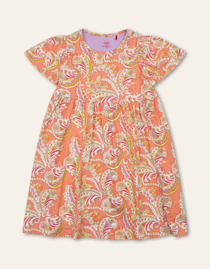 Girl's Divine Crabapple Printed Dress