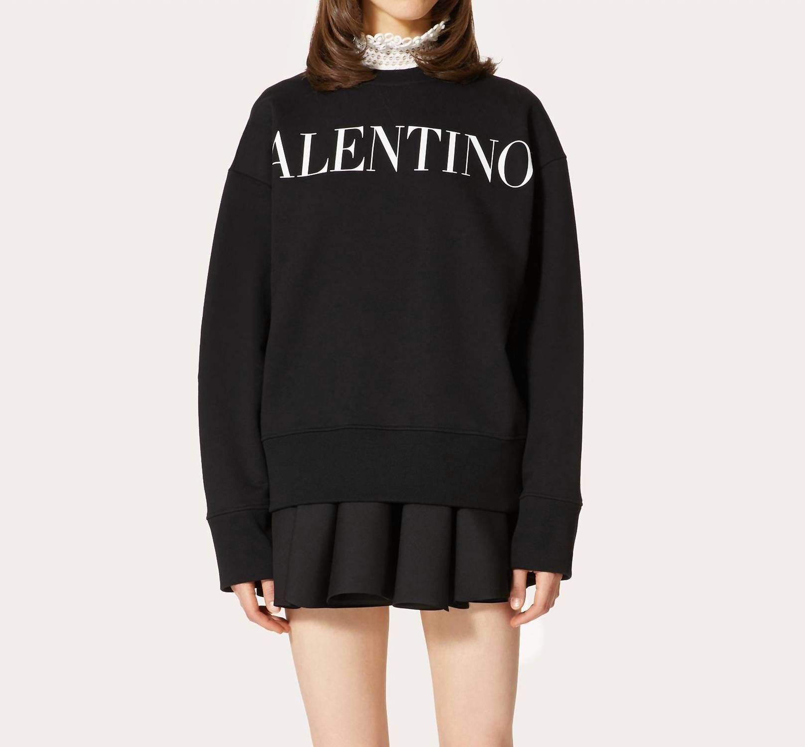 Valentino - Embroidered Jersey Sweatshirt - Rack Hunt