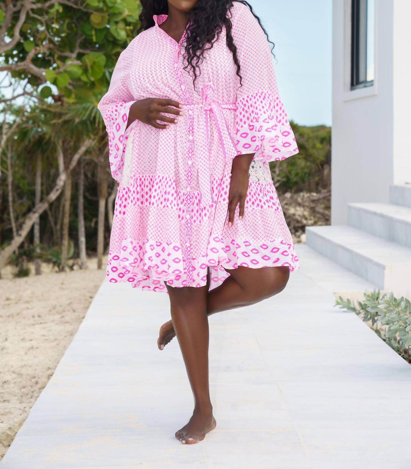 Pep's Cannes - Short Net Print Mini Dress - Plus - Rack Hunt -