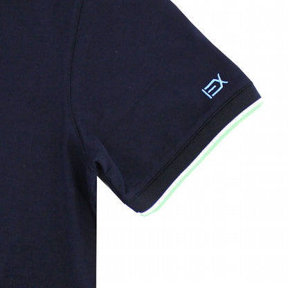 Double Sided Collar Ribbed Texture Polo