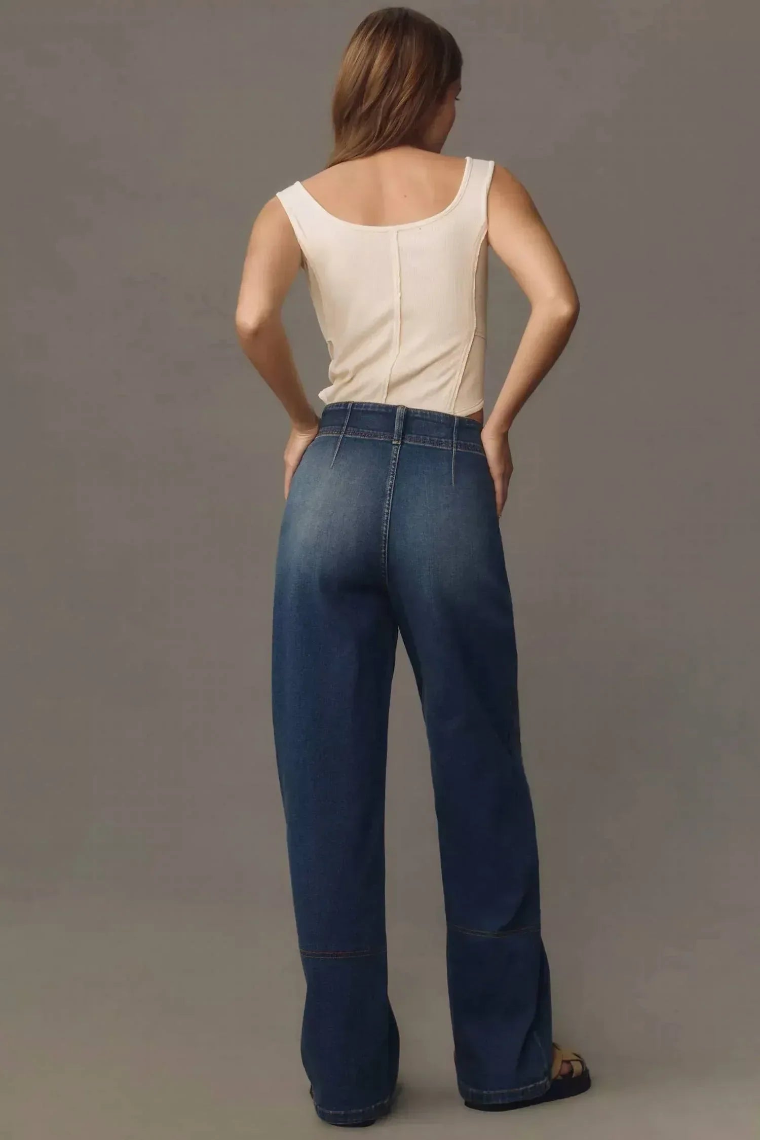 Pilcro - The Knit High Rise Wide-leg Trouser Jeans - Rack Hunt