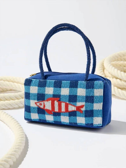 Women's Beaded Fish Mini Bag