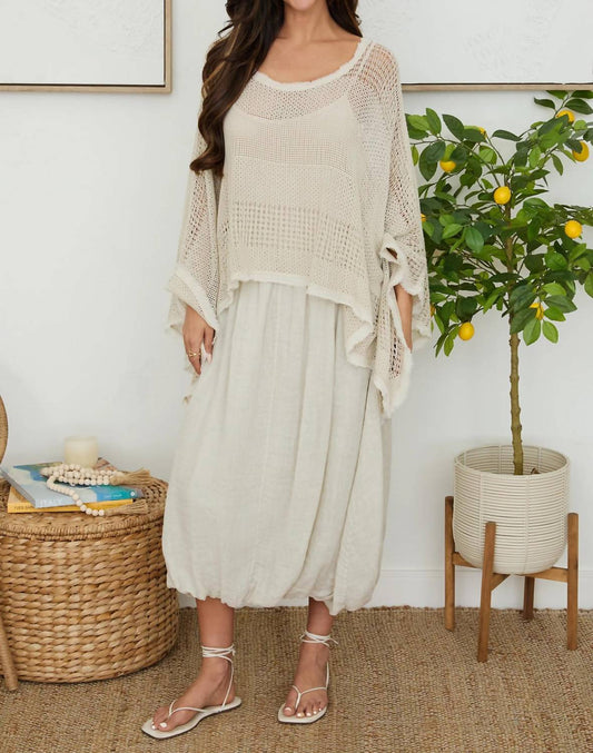 Linen Bubble Skirt