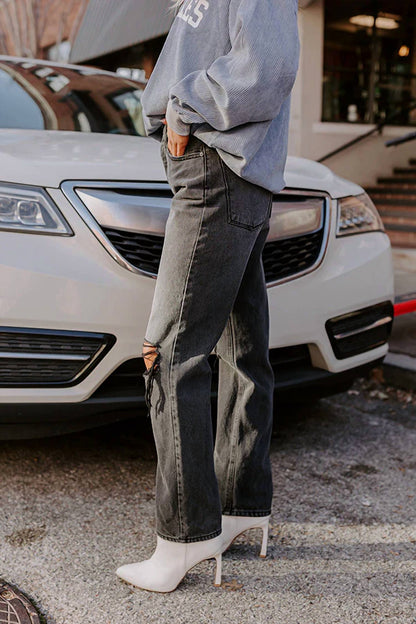 Jackson High Waist Distressed Jeans