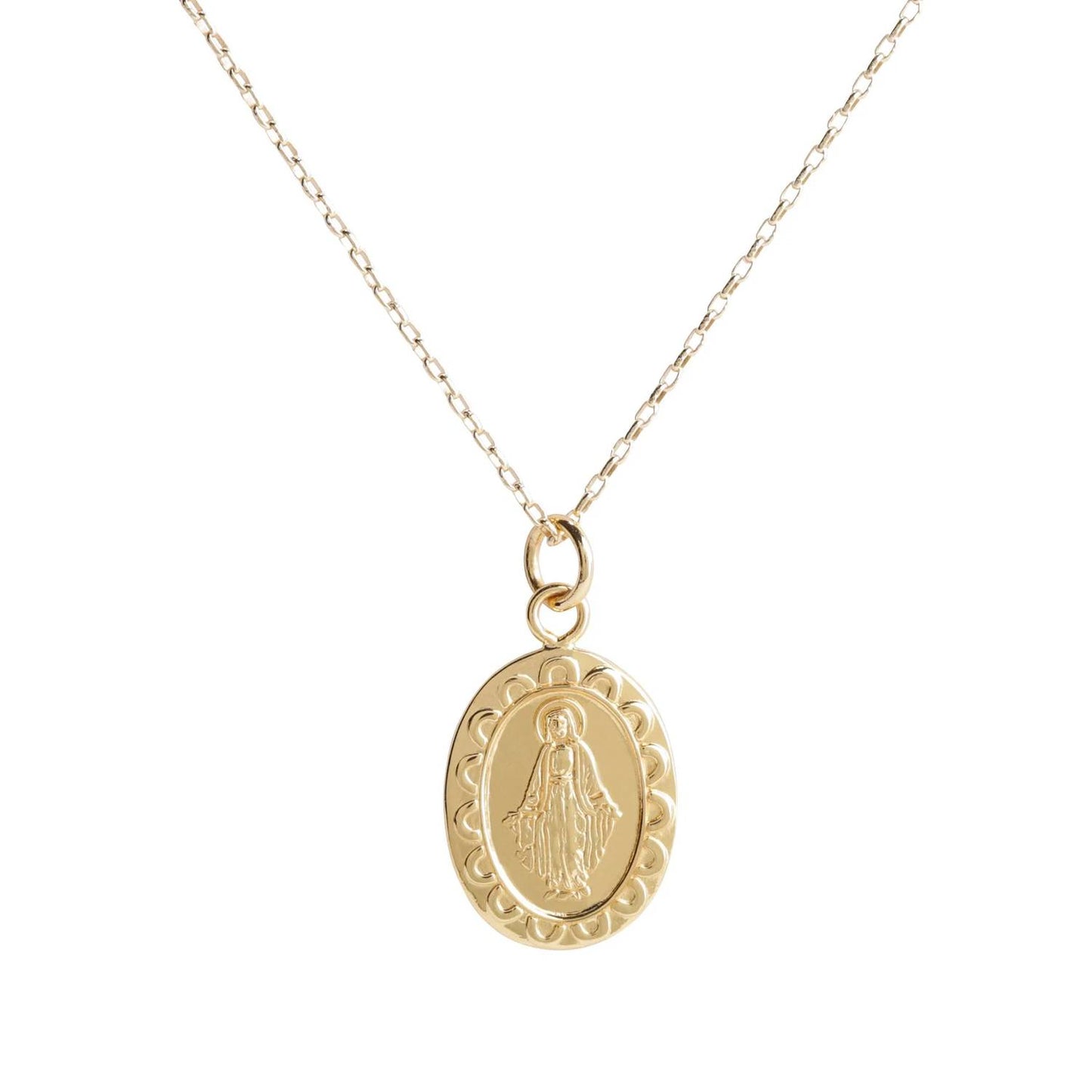 Girl's First Communion Miraculous Medal Necklace