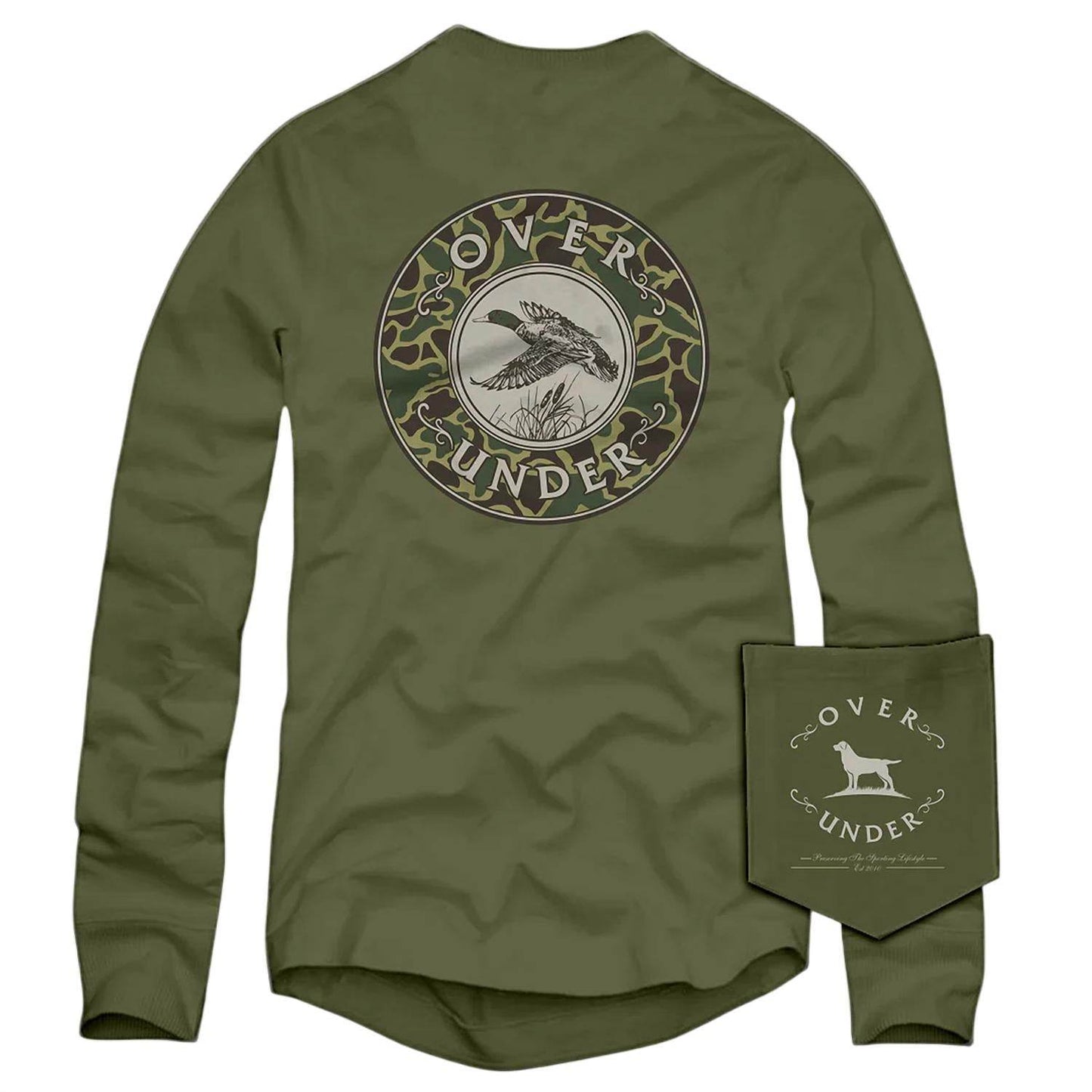 Over Under - Men's Mallard Shoot Ii Long Sleeve Tee - Rack Hunt