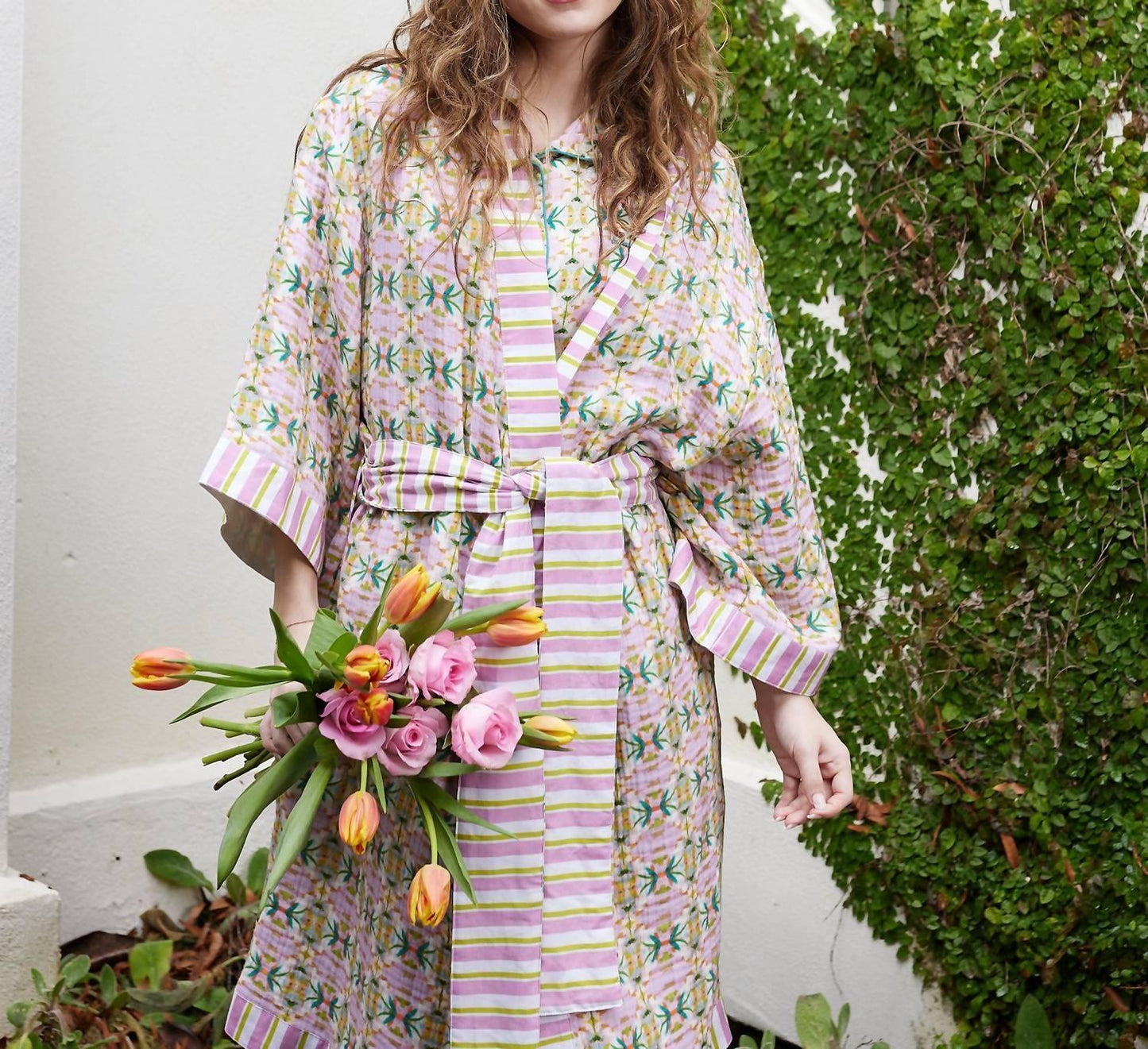 BROOKS AVENUE - Scalloped Pajama Set - Long - Rack Hunt