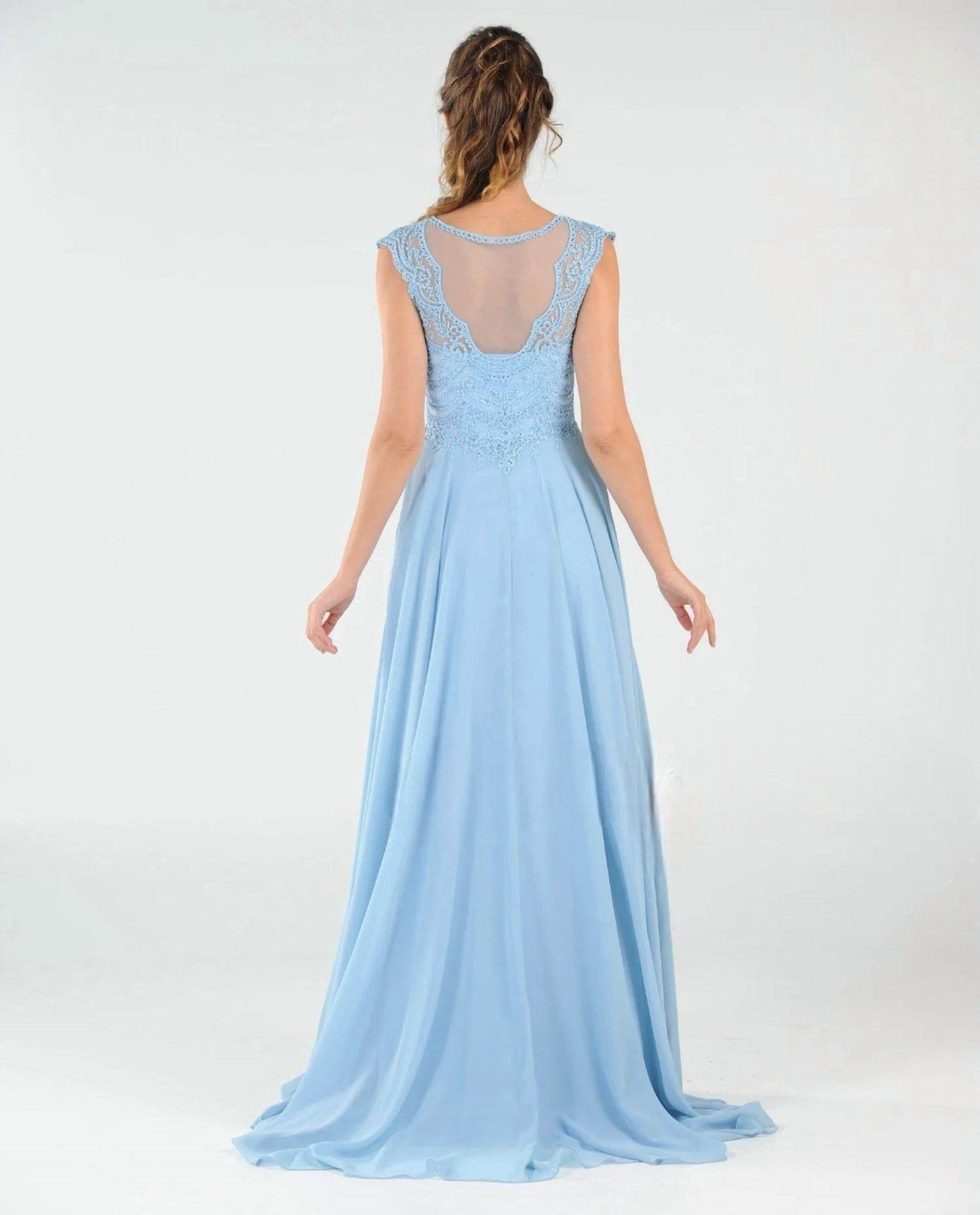 Poly USA - Long Embroidered Cap Sleeve Dress - Rack Hunt