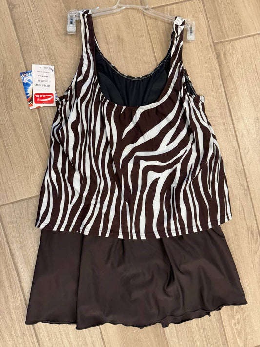 Ceeb USA - Women's Zebra Print Tankini Swimsuit - Rack Hunt -