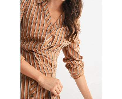 Stripe Collared Dress