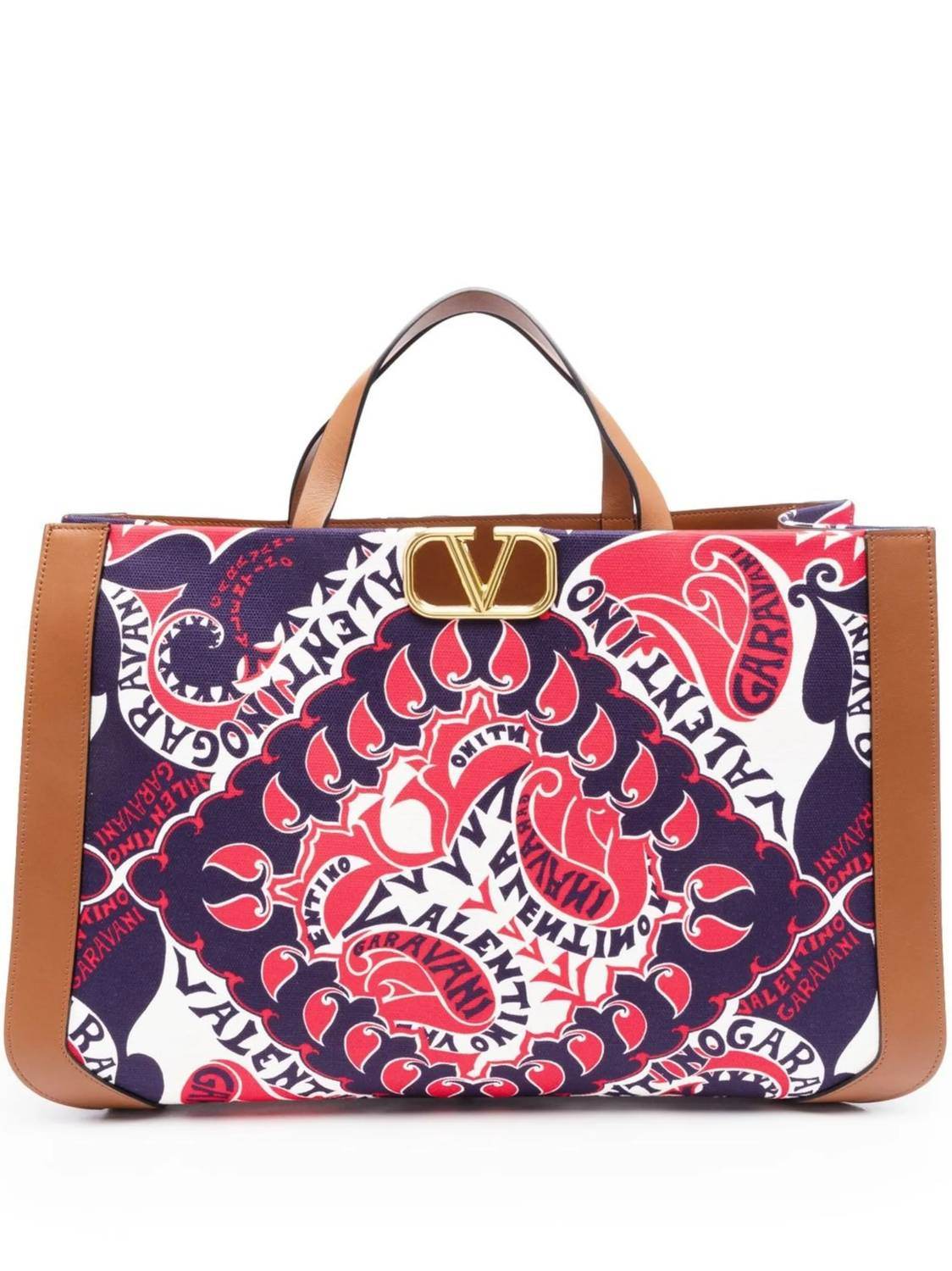 Valentino - Women's Bandana Print Shopper Bag - Rack Hunt