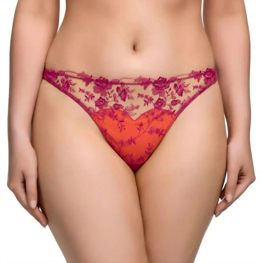 Dita Von Teese - Victresse Floral Embroidery Thong - Rack Hunt