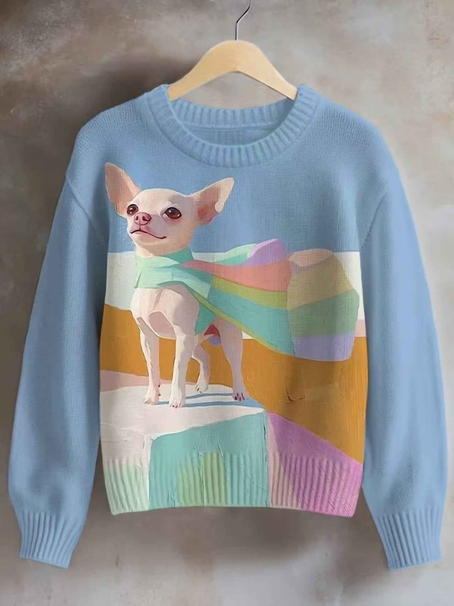 Dog Pattern Chihuahua Sweatershirt