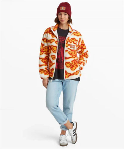 Unisex Tarcho Full-zip Fleece Print Sweater