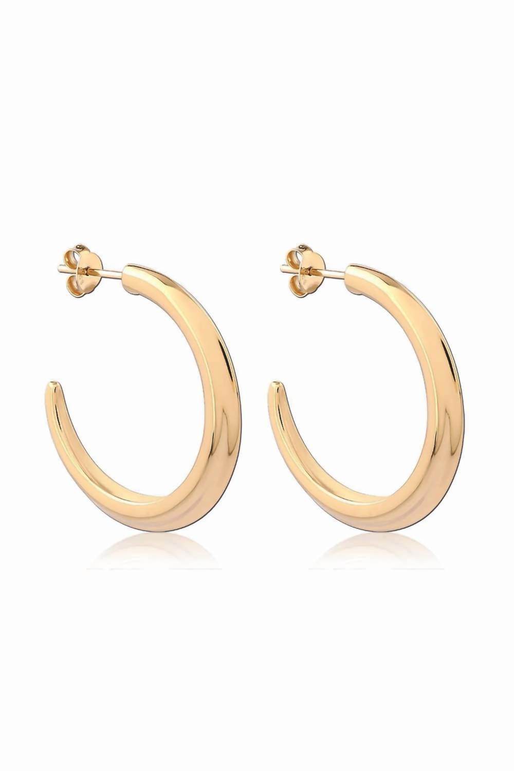 Astor & Orion - Women's Crescent Large Hoops Earrings - Rack Hunt -