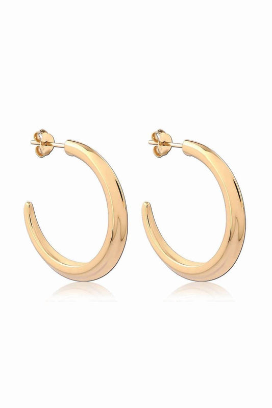 Astor & Orion - Women's Crescent Large Hoops Earrings - Rack Hunt -