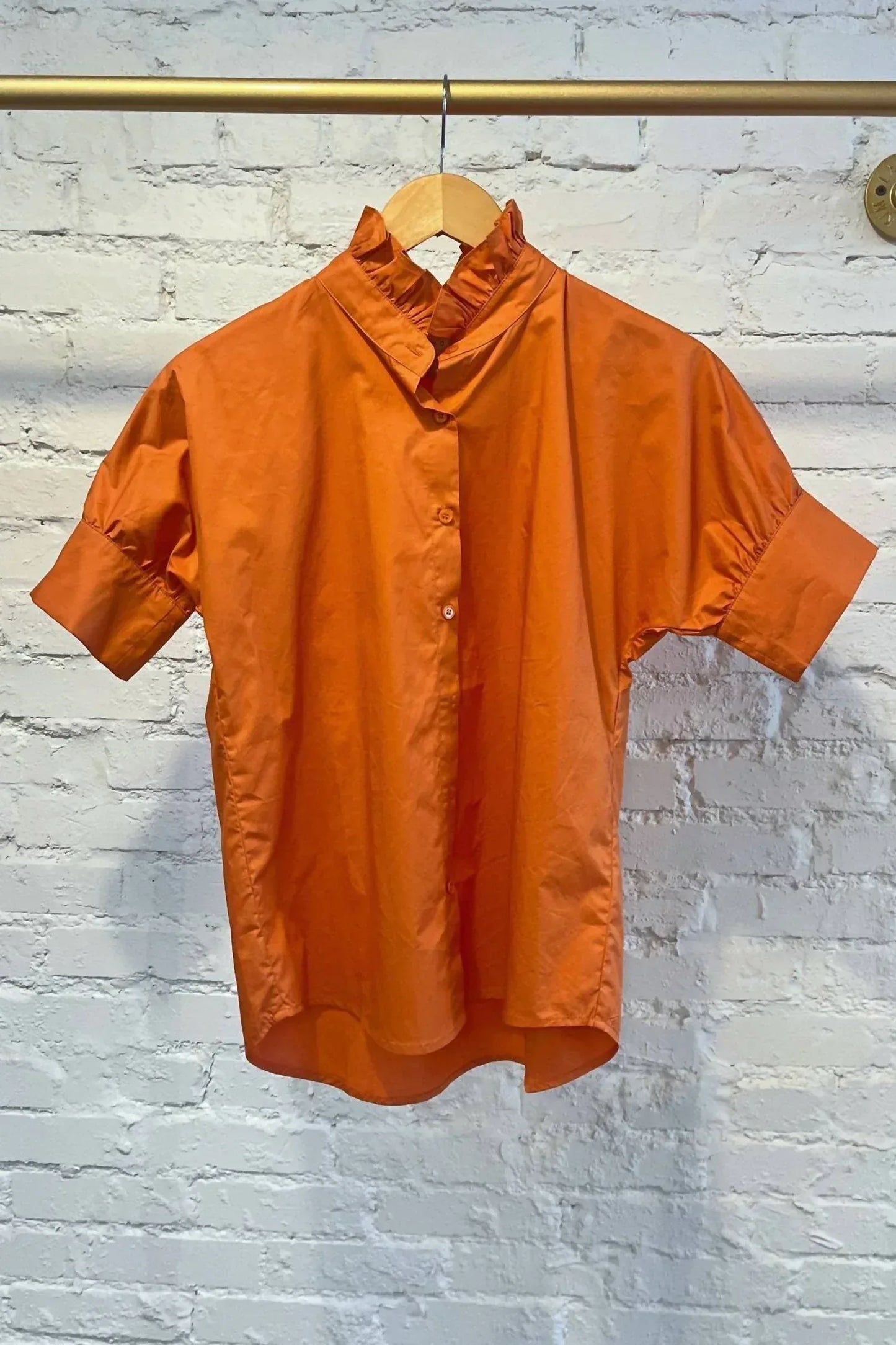 Heidi Houston - Short Sleeve Ruffle Shirt - Rack Hunt