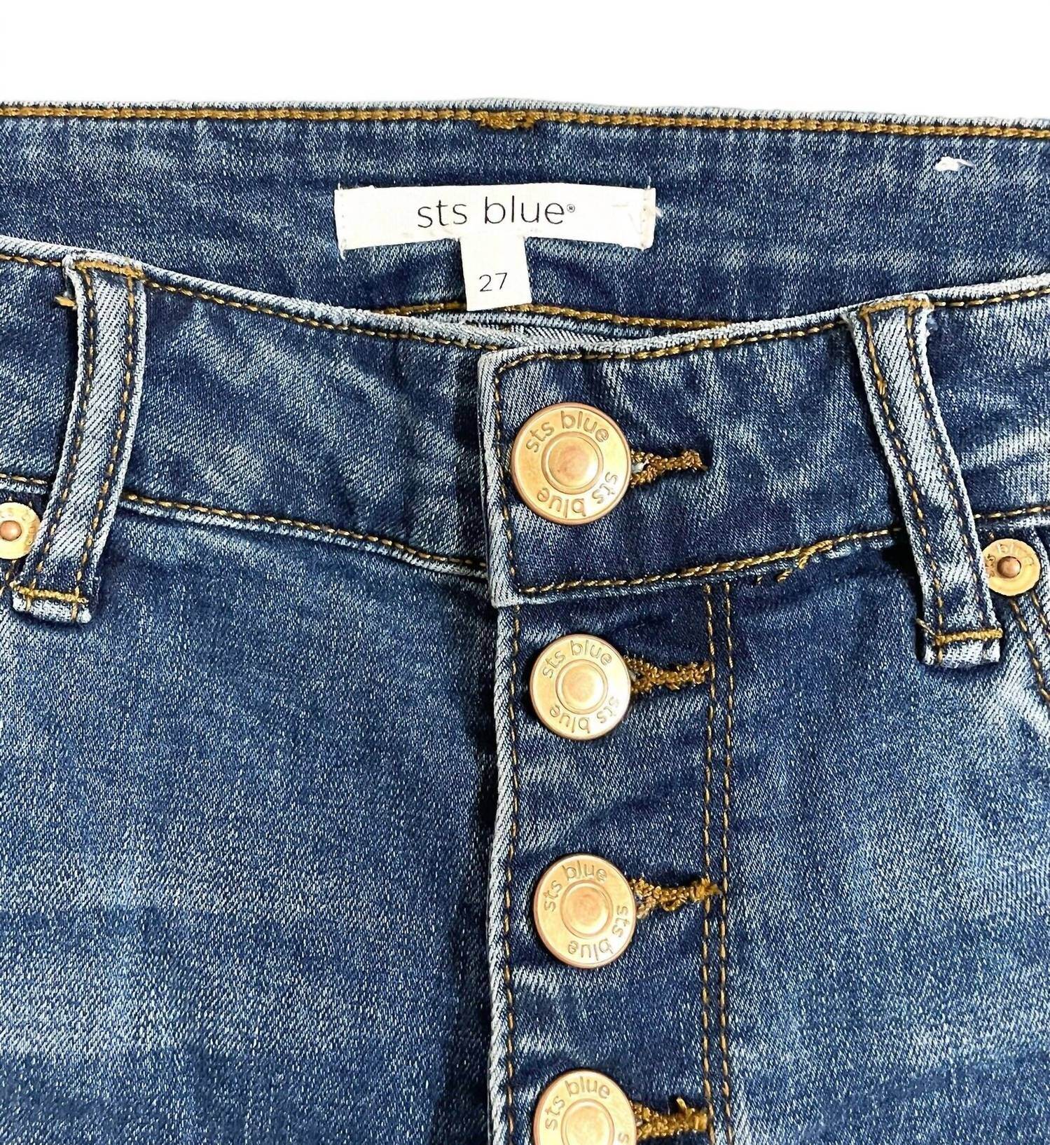 STS Blue - Women's Brie Distressed High Rise Ankle Skinny Jeans - Rack Hunt