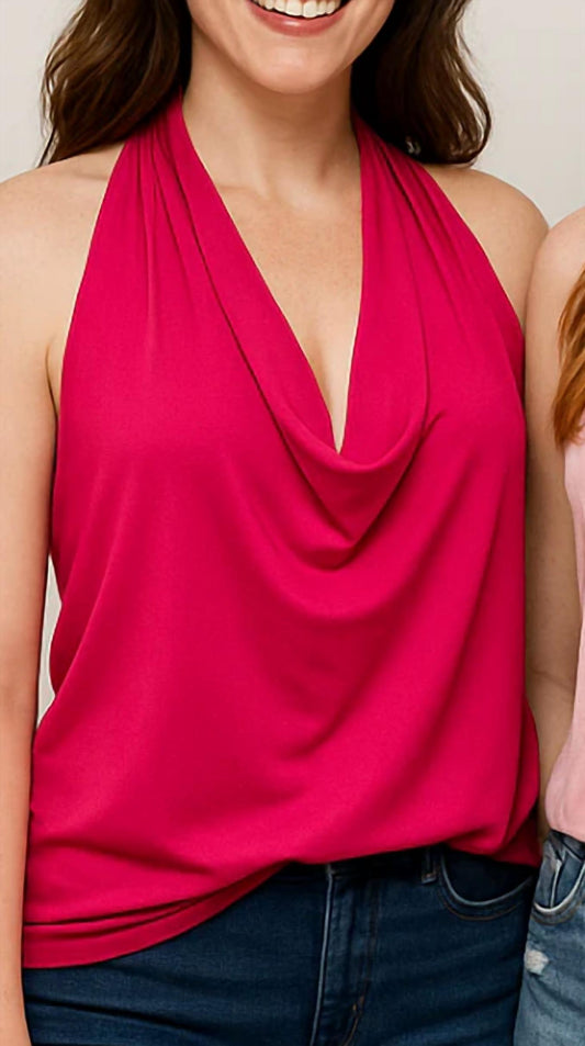 Lurex Tie Back Halter Top