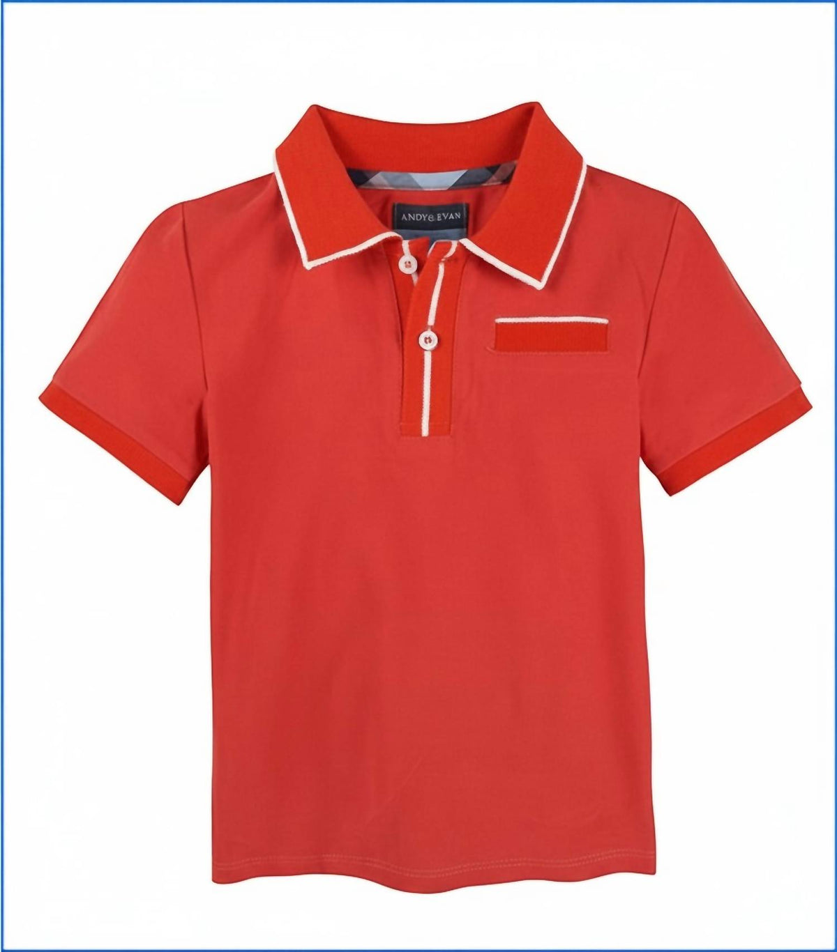 Kids Polo Tee With Ribbing