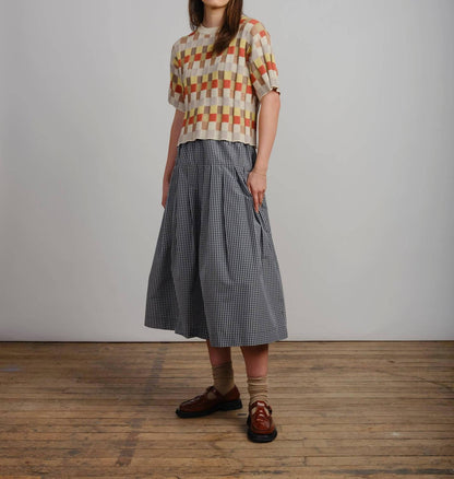 Anni Grid Plaited Tee