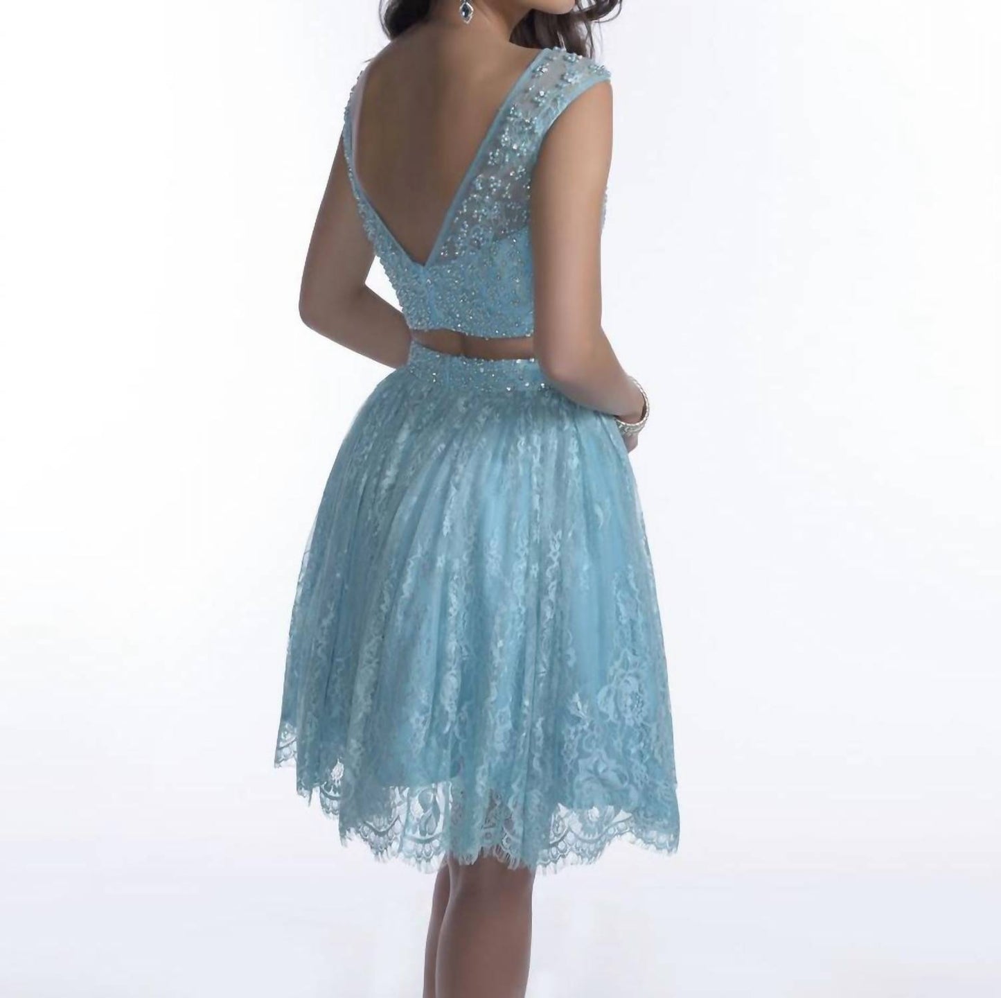 Two Piece Sleeveless Mini Dress